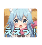 ピンクマフラーありさみなみスタンプ（個別スタンプ：5）