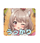 ピンクマフラーありさみなみスタンプ（個別スタンプ：24）