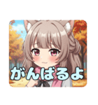 ピンクマフラーありさみなみスタンプ（個別スタンプ：31）