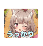 ピンクマフラーみなみスタンプ（個別スタンプ：10）