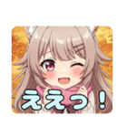 ピンクマフラーみなみスタンプ（個別スタンプ：12）