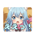 ピンクマフラーありさスタンプ（個別スタンプ：5）