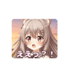 秋の夕焼けみなみアニメーション（個別スタンプ：2）