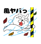 【秋ぶさいくウサギ45】（個別スタンプ：27）