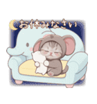 スコティッシュ猫 象の着ぐるみ 敬語（個別スタンプ：31）