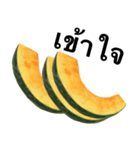 国産かぼちゃ 【タイ語のみ】（個別スタンプ：14）