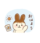 ティラミスうさぎとモンブランいぬ（個別スタンプ：5）