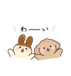 ティラミスうさぎとモンブランいぬ（個別スタンプ：32）