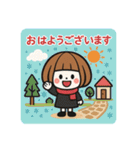 ミニキャラの日常【秋冬】（個別スタンプ：2）