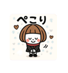 ミニキャラの日常【秋冬】（個別スタンプ：16）