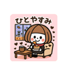 ミニキャラの日常【秋冬】（個別スタンプ：37）