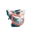 ボクシングサメの感情コントロール失敗中,（個別スタンプ：4）