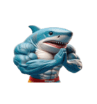 ボクシングサメの感情コントロール失敗中,（個別スタンプ：13）