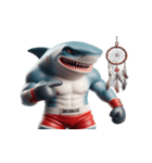 ボクシングサメの感情コントロール失敗中,（個別スタンプ：30）