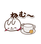小さい白うさ【カフェ】（個別スタンプ：3）