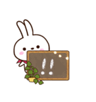 小さい白うさ【カフェ】（個別スタンプ：19）