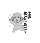 テンション高めのトイプードル（個別スタンプ：18）