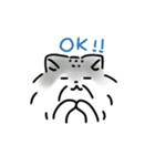 毎日使える！お返事マヌルネコ（個別スタンプ：1）