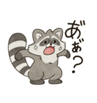 ゆるゆるアライグマ（個別スタンプ：37）
