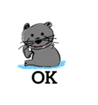 日常会館でカワウソ（個別スタンプ：2）