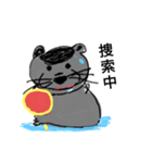 日常会館でカワウソ（個別スタンプ：3）