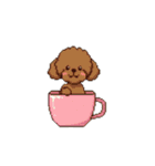 動く！ドット絵犬（個別スタンプ：1）