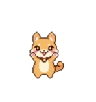 動く！ドット絵犬（個別スタンプ：9）