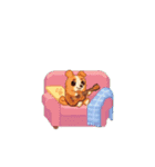 動く！ドット絵犬（個別スタンプ：11）