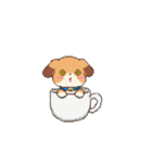 動く！ドット絵犬（個別スタンプ：16）