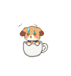 動く！ドット絵犬（個別スタンプ：17）