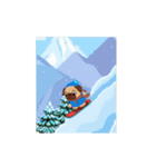 動く！ドット絵犬（個別スタンプ：21）