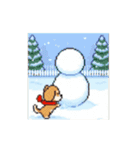 動く！ドット絵犬（個別スタンプ：22）