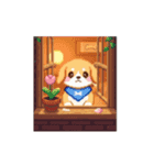 動く！ドット絵犬（個別スタンプ：23）