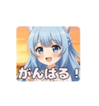 秋の夕焼けありさアニメーション（個別スタンプ：16）