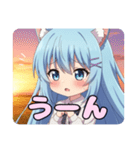 秋の夕焼けありさスタンプ（個別スタンプ：6）