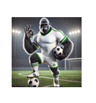 ゴリラ×高校サッカー！リアル3D！（個別スタンプ：5）