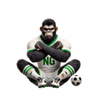 ゴリラ×高校サッカー！リアル3D！（個別スタンプ：16）