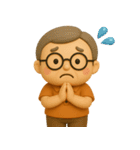 ず～っと使える♡優しいシニアのスタンプ（個別スタンプ：36）