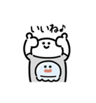 にっこりアニマルプリントT（文字付き）（個別スタンプ：1）