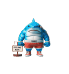 ボクシングサメの感情が爆発した（個別スタンプ：11）