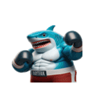 ボクシングサメの感情が爆発した（個別スタンプ：12）