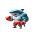 ボクシングサメの感情が爆発した（個別スタンプ：14）