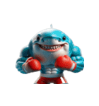 ボクシングサメの感情が爆発した（個別スタンプ：17）