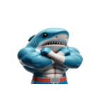 ボクシングサメの感情が爆発した（個別スタンプ：18）