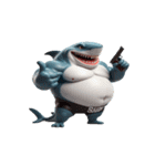 ボクシングサメの感情が爆発した（個別スタンプ：19）