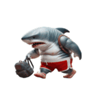 ボクシングサメの感情が爆発した（個別スタンプ：22）