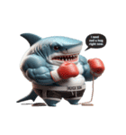 ボクシングサメの感情が爆発した（個別スタンプ：29）