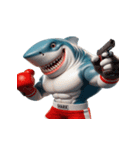 ボクシングサメの感情が爆発した（個別スタンプ：32）