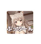 オフの日の寝癖みなみアニメーション（個別スタンプ：8）