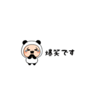 【敬語】動く！超ちいさいパンダタイツまる（個別スタンプ：19）